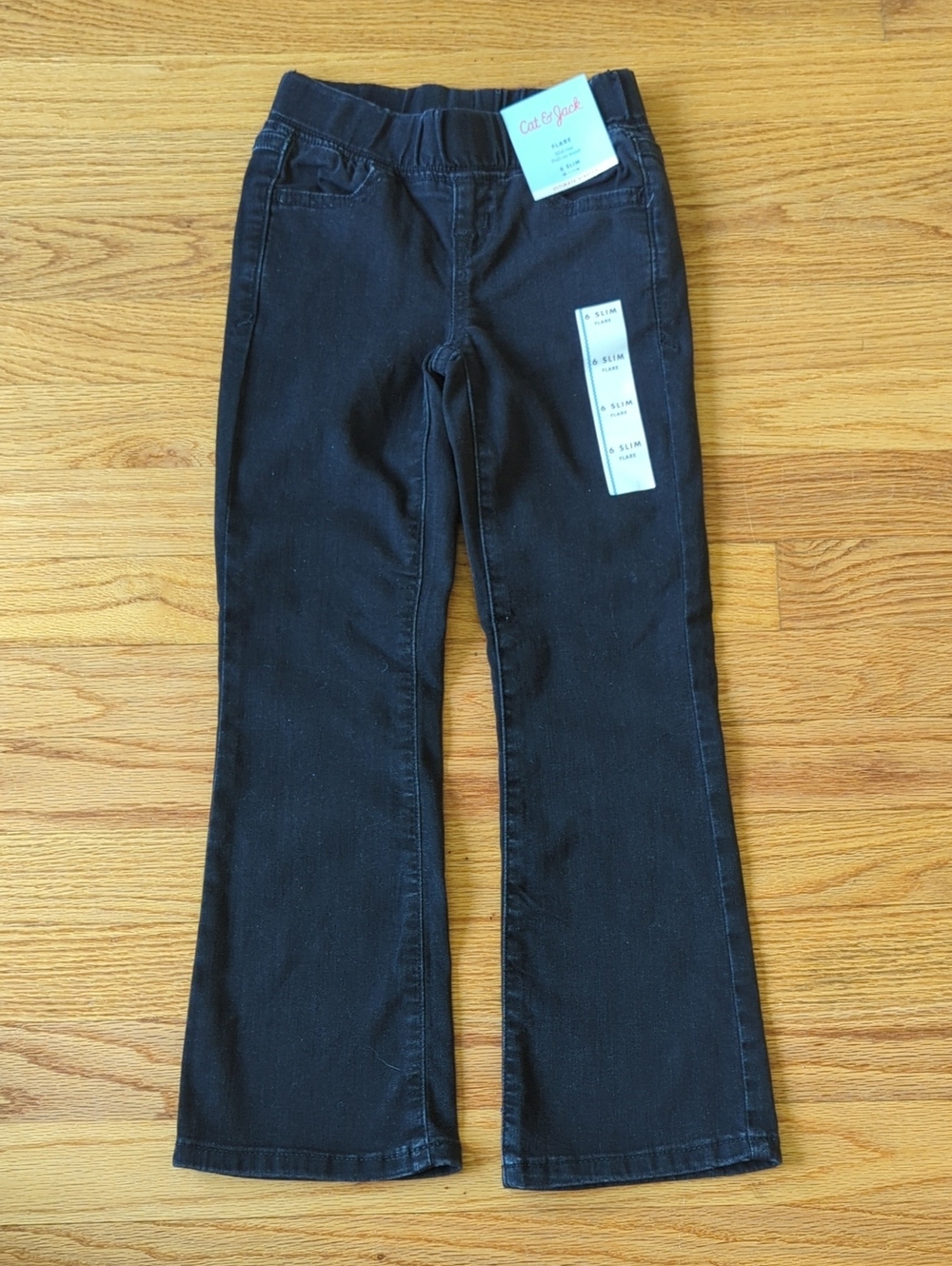 Cat & Jack Girls Flare Jeggings, 6 Slim